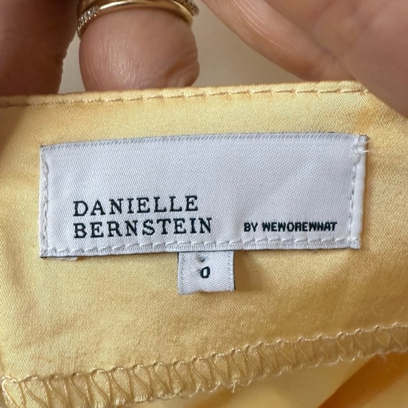 DANIELLE BERNSTEIN Weworewhat Buttercup Cottagcore Floral Mesh Puff Sleeve Dress - Picture 11 of 16